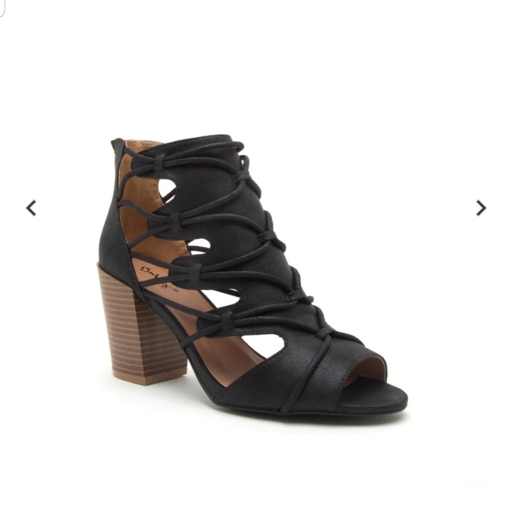 Clyde-35X Black Peep Toe Bootie- never worn